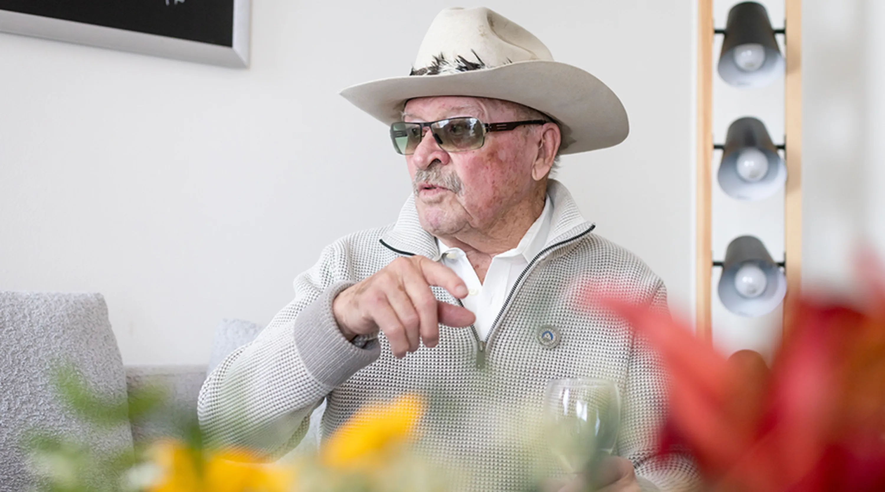Wiesmer beim Arbeiten