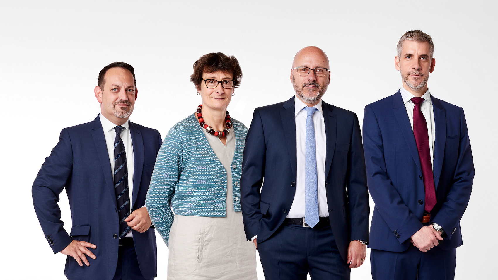 La direzione collegiale di Pro Senectute Svizzera: Alexander Widmer, Sonya Kuchen, Alain Huber, Urs Bösch